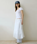 Letters Square Neck Puff Sleeve T-Shirt