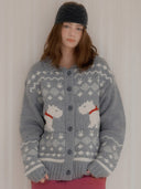 Scottish Terrier Cowichan Wool Cardigan