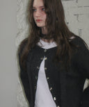 [Scarf Set] Sonnet Boat-neck Wool Cardigan