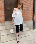 Roe One-Shoulder Lace Blouse