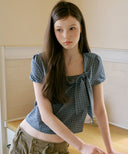 Salty Ribbon Half Blouse