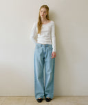 Letters Lace Boatneck T-Shirt