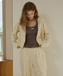 [予約販売/11月上旬入荷] Signning Flower Velour Jogger Pants