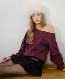 Edin Off-shoulder Sweatshirt