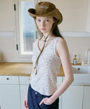 Flower Lace Sleeveless Top