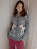 Scottish Terrier Cowichan Wool Cardigan