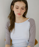 Letters Raglan Label T-Shirt