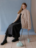 Siphone Double Button Fur Jacket