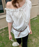 Roe One-Shoulder Lace Blouse