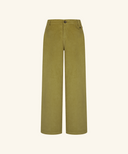 Offset Button Corduroy Pants