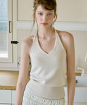 Pepper Halterneck Summer Knit Bustier