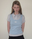 [予約販売/8月下旬入庫予定] Letters Double Layered PK Collar Shirt