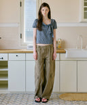 Salty Ribbon Half Blouse