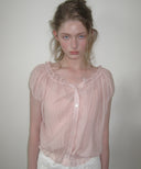[予約販売/8月下旬入庫予定] Dual Banding Two-Way Blouse (Pink)