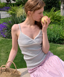 Stripe Wrap Lace Top