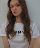 [予約販売/9月中旬入庫予定] Triple Butterfly Crop Short Sleeve T-shirts