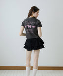 [予約販売/9月中旬入庫予定] Triple Butterfly Crop Short Sleeve T-shirts