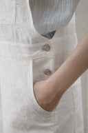 Mild Punching Cotton Overalls