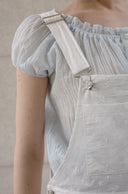 Mild Punching Cotton Overalls