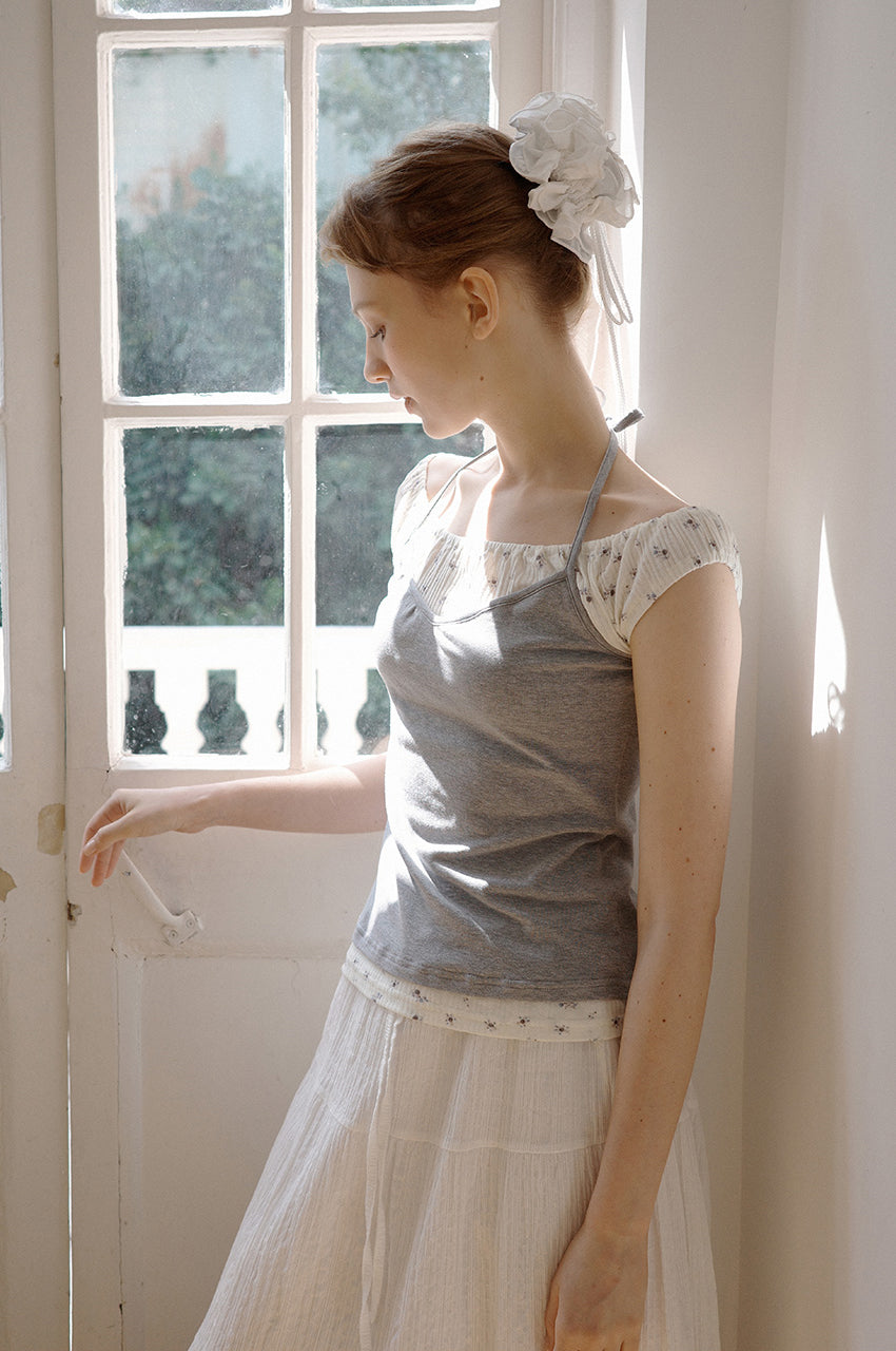 Fair Halterneck Layered T-shirt – LETTER FROM MOON