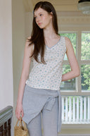 Flower Lace Sleeveless Top