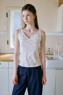 Flower Lace Sleeveless Top