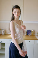 Flower Lace Sleeveless Top