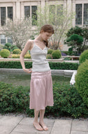 Glow Satin Triple Banding Skirt
