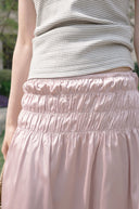 Glow Satin Triple Banding Skirt