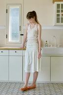 Glow Satin Triple Banding Skirt