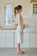 Glow Satin Triple Banding Skirt