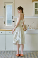 Glow Satin Triple Banding Skirt