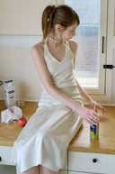 Glow Satin Triple Banding Skirt
