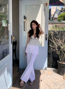 Skirt Layered Nylon Pants