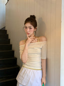 Letters Halterneck Strap Top