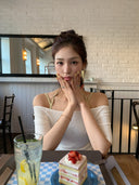 Letters Halterneck Strap Top