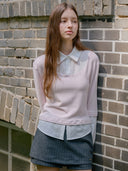 Chase Layered Collar Top