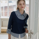 Chase Layered Collar Top
