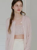 [SET] Koa Bustier Mohair Wool Cardigan