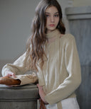 [Scarf Set] Sonnet Boat-neck Wool Cardigan