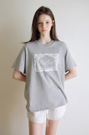 Lace Frame Oversized Short Sleeve T-shirt