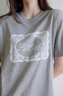 Lace Frame Oversized Short Sleeve T-shirt