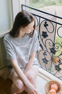 Lace Frame Oversized Short Sleeve T-shirt