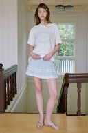 Lace Frame Oversized Short Sleeve T-shirt
