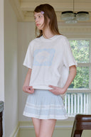 Lace Frame Oversized Short Sleeve T-shirt