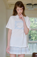 Lace Frame Oversized Short Sleeve T-shirt