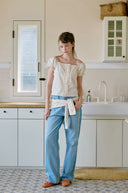 Middle Line Frill Blouse