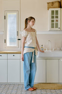 Middle Line Frill Blouse