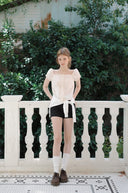 Middle Line Frill Blouse