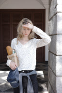 V-Neck Lace Wrap T-Shirt